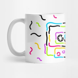 Retro Cassette Memphis Style Mug